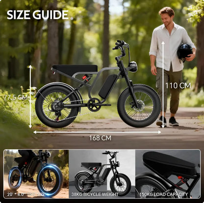 All-Terrain 1500W Peak Motor Electric Bike